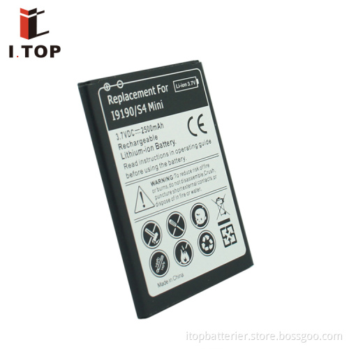 High Quality Battery for Samsung Galaxy S4 mini i9190 3.7V 2500mAh